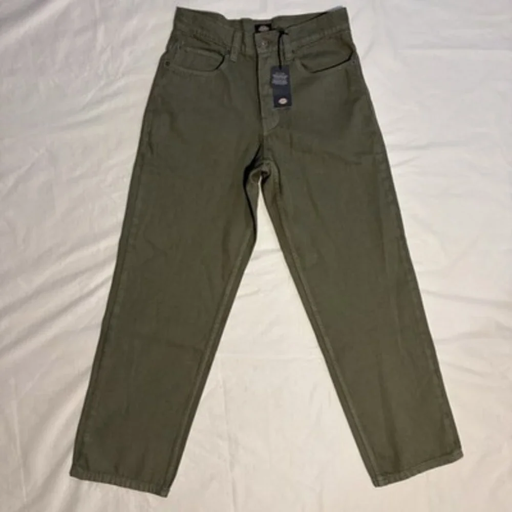 Dickies Men’s‎ Olive Green Denim Jeans W28 L32 New With Tags Straight Fit